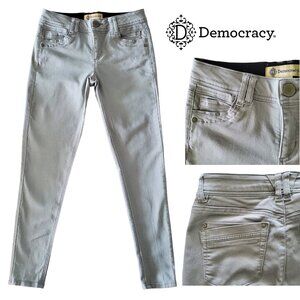 Democracy Ab Technology Ultra Stretch Mid Rise Ankle Skinny Jeans Light Gray 4